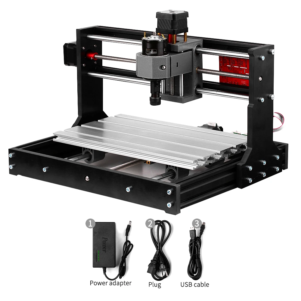 Обновленная версия CNC 3018 Pro лазерный гравер GRBL управление DIY мини ЧПУ маршрутизатор машина DIY гравировальный станок+ Автономный контроллер - Цвет: Standard Us Plug EU