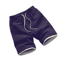 Летняя одежда мужские хлопковые шорты повседневные мужские однотонные деловые шорты пляжные шорты бермуды большие размеры 5XL длиной до колена армейские