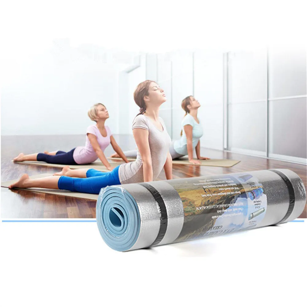 EVA+ алюминиевая пленка Коврик для йоги высокая прочность на растяжение водонепроницаемый и пылезащитный Коврик для йоги маленький размер портативный фитнес-коврик бренд# Z