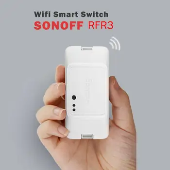 

SONOFF RFR3 Wireless WiFi Switch DIY AC100-240V 10A Smart RF Control Switch Compatible With Amazon Alexa Google Home eWeLink App