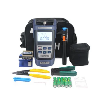 

FTTH Fiber Optic Tool Kit with Fiber Celaver, Power Meter VFL