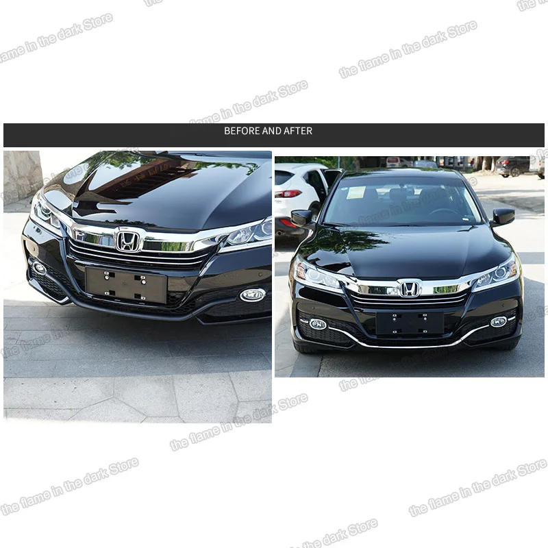 Lsrtw2017 блестящие серебряные abs автомобильные Передние решетки украшения для honda