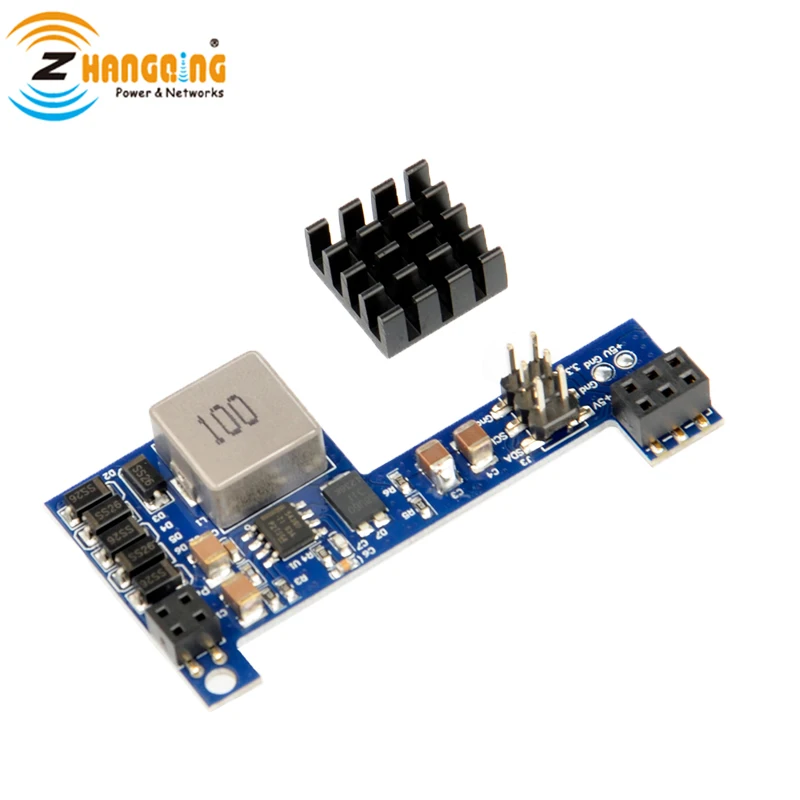 Passive POE-PiHat 10W PoE delivering power to a Raspberry Pi 3B+ or Pi 4, Output 5V PoE Hat board 2