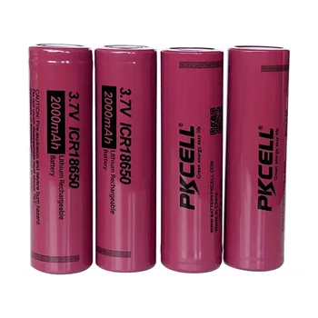 

10Pcs 18650 2200mAh ICR18650 3.7V Li-ion Rechargeable Battery For mechanical mod torch headlight,vape,ecig flat top no PCM
