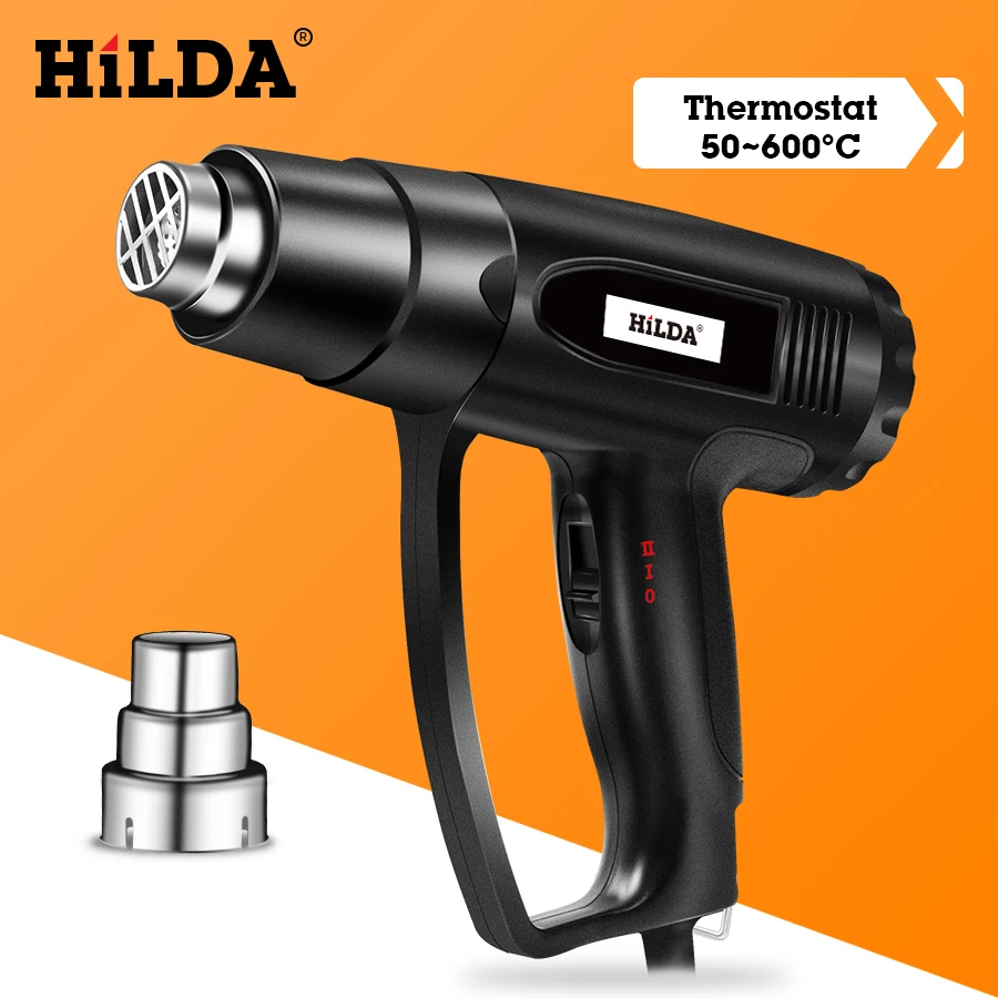  HILDA 2000W Heat Gun With adjustable 2 Temperatures Advanced Electric Hot Air Gun 220V Power Tool