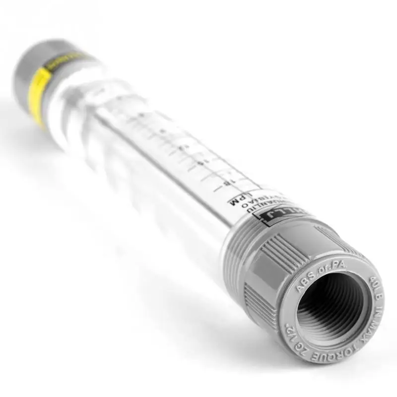 Water Flow Meter Meter Tube Type Meter for Liquid Pipeline Flowmeter 0.-GPM / 1.8-18 LPM Water
