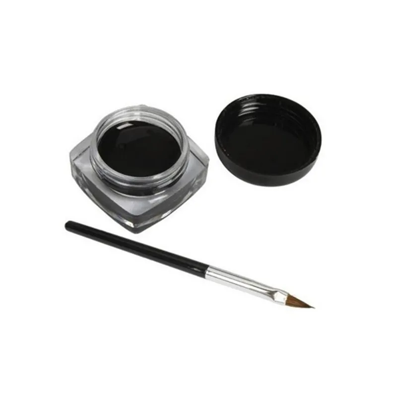 Черная водостойкая гелевая подводка для глаз Met Borstel Make-Up Косметика