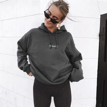 

Autumn Womens Hoodies Sweatshirts Long Sleeve Hoodie Sweatshirt Letters Hooded Pullover Top Hoddies
