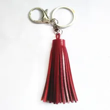 Veritile модный мини сплошной цвет длинные кожаные кисточки белый к Омаров застежка брелок телефон аксессуар Сумка Орнамент