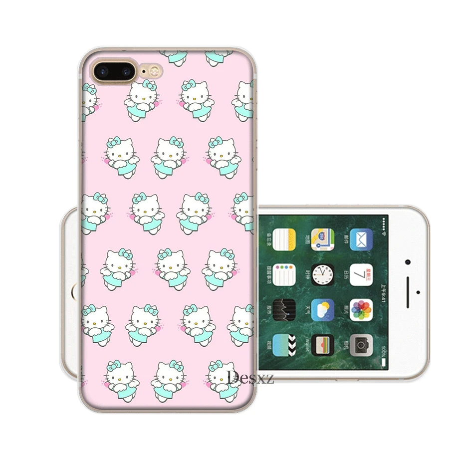 H6 Чехол для мобильного телефона iPhone Apple XR X XS Max 6 6s 7 8 P Lus 5 5S SE Shell Cute hello kitty защита Мода - Цвет: H6
