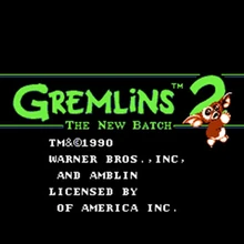 GREMLINS 2 60 контактов английская версия игровой Картридж для 8 бит 60pin игровой консоли