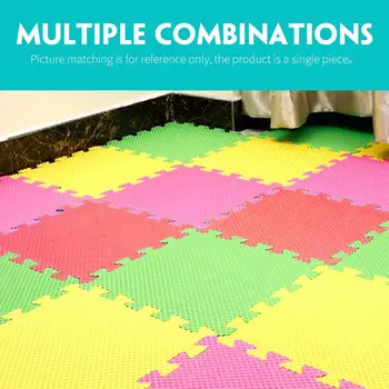 

EVA Dark Color Home Floor Mat Modernization Kids Play Mat Playing Game Comfortable Soft Imitation Wood Floor Children Room