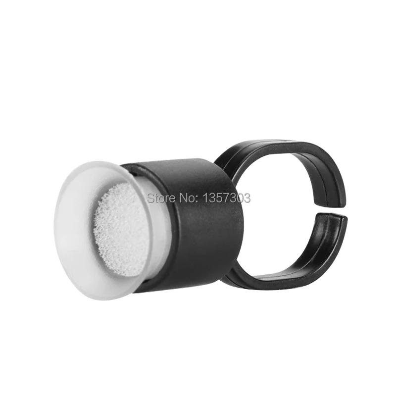 Pink Tattoo Ink Black Cap Ring Pigment Ring Cup With Sponge Kits Tattoo