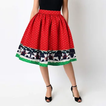 

Floral Skirt Cute Women Girl Skirt Kawaii Female Festival Christmas Clothes Summer Ladies Vintage 2020
