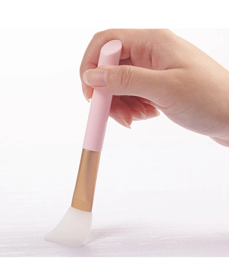 1PCS Professional Soft Silicone Wooden Makeup Brushes Face Mask Brush Foundation DIY Mud Mixing Brush Cosmetic 3