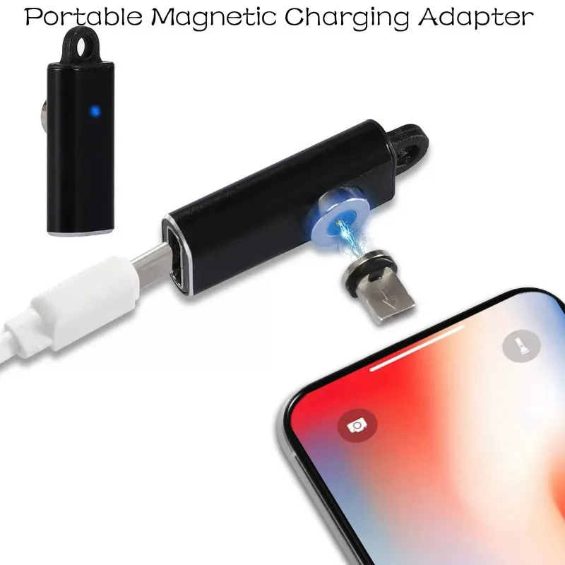 Модный Магнитный зарядный адаптер для iPhone micro usb type c шнур Быстрая зарядка