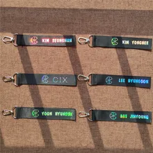 CIX имя членов лазерный ремешок для телефона Seung Hun Jinyoung модный ремешок Yonghee Byunggun брелок для ключей Kpop сумка Подвеска Шарм