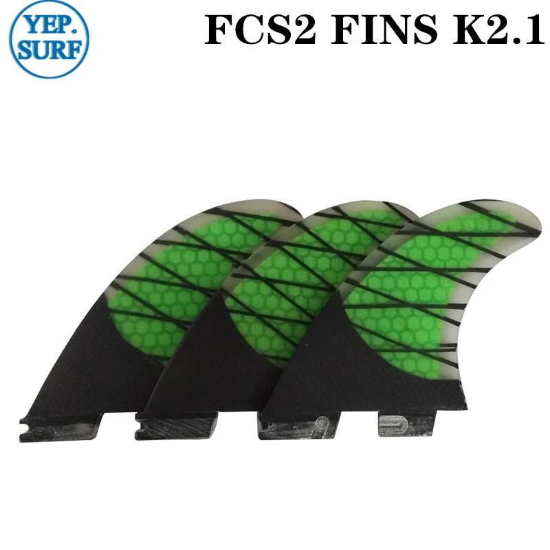 FCS2 плавник с Сотами углерода три-набор Fin FCSII K2.1 Fin Surf Quilhas
