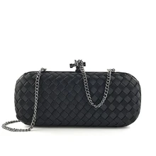 Горячая Распродажа Новая Вязаная Ужин сумка леди смокинг банкетный сумки на одно плечо сумка тканые бумажник для вечерние Свадебная женская сумка