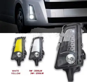 

eOsuns led daytime running light fog lamp assembly for toyota hiace, 2pcs