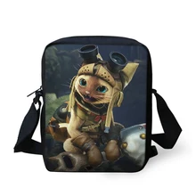 Сумка-мессенджер с изображением монстра-охотника для мальчиков, маленькая Повседневная сумка через плечо, Детская сумка, дорожная сумка через плечо, Прямая поставка