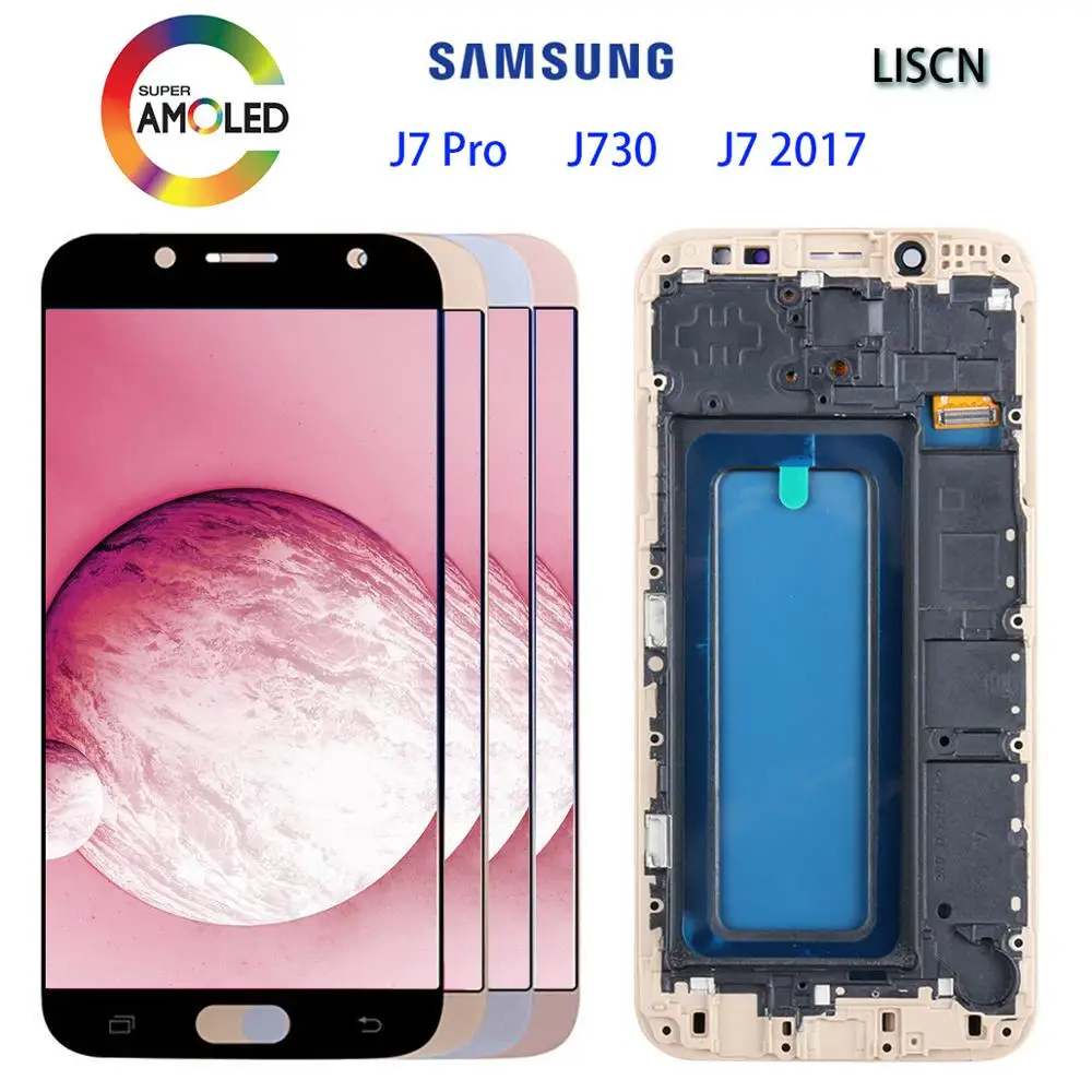 

5.5'' Samsung Galaxy J7 Pro 2017 J730 J730F J730FM/DS J730F/DS LCD Display Touch Screen Digitizer Assembly With Frame
