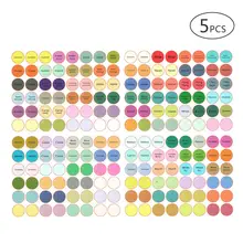 5 листов, новинка, горячая Распродажа, этикетки, круглые наклейки, бутылка для клея, милая качественная удобная наклейка с надписью, бутылка для эфирного масла