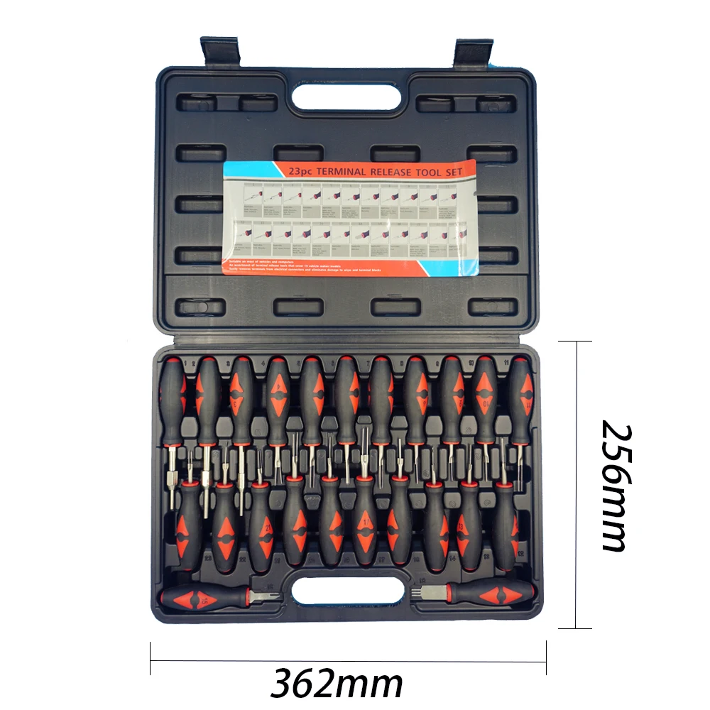 Prokomon 23pcs Car Universal Terminal Release Removal Tool Set Automotive  Wiring Connector Crimp Pin Extractor for BMW Ford VW