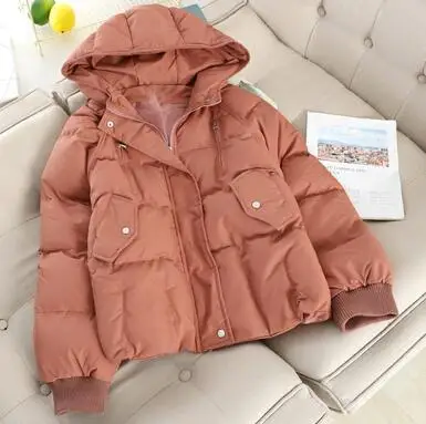 like picture MUMUZI новое зимнее пальто женская зимняя куртка женские парки перчатки теплые парки с капюшоном приталенная верхняя одежда теплые термо пальто - Цвет: like picture