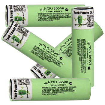 

YECKPOWO ncr18650b battery li-ion batteries ion lithium akkumulator 3400mah 3.7V rechargeable akkus / 18650 charger USB 4 SLOT