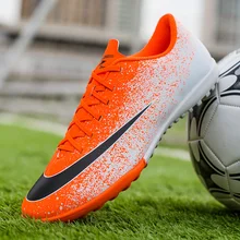 Мужские футбольные бутсы для использования в помещении Шипованная обувь для мальчиков тренировочные кроссовки дышащие сверхтонкие футбольные туфли детская спортивная обувь для футзала для мужчин