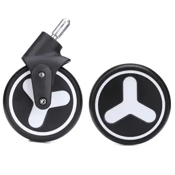 

Baby Stroller AccessoriesExcellent PU Rubber Leather Rubber Front Rear Wheels for Yoya Pram Rear Wheel Diameter About 16 Cm