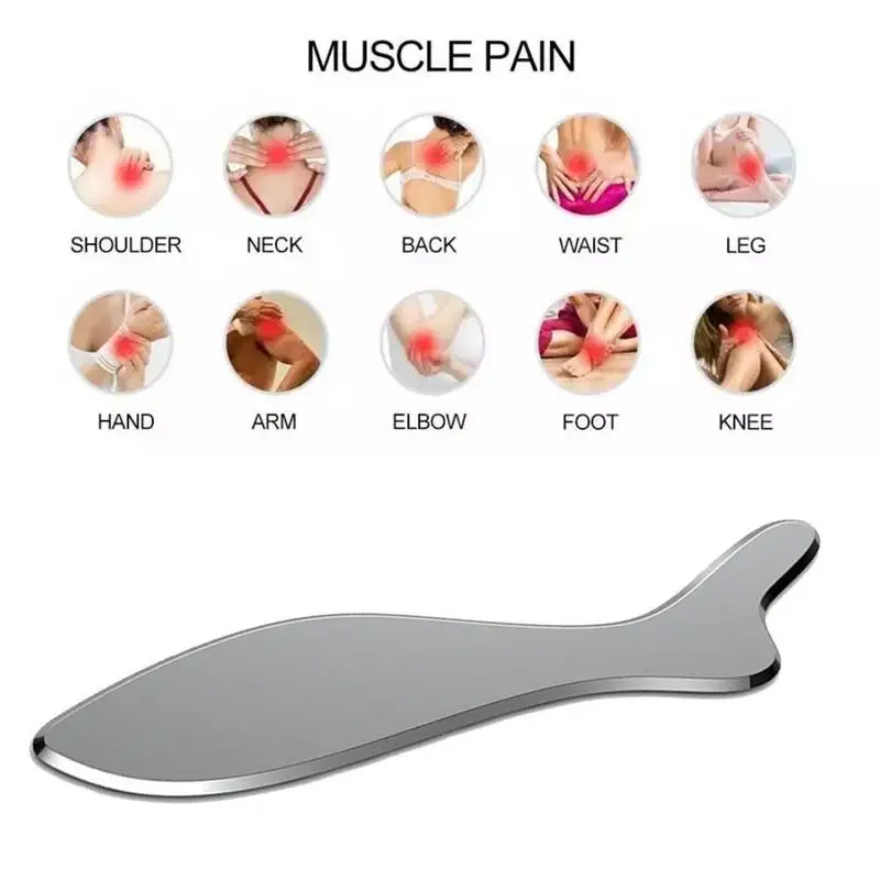 

Scraping Board Home Massage For Body Stainless Steel Guasha Scrapping Plates Polished Board Massage