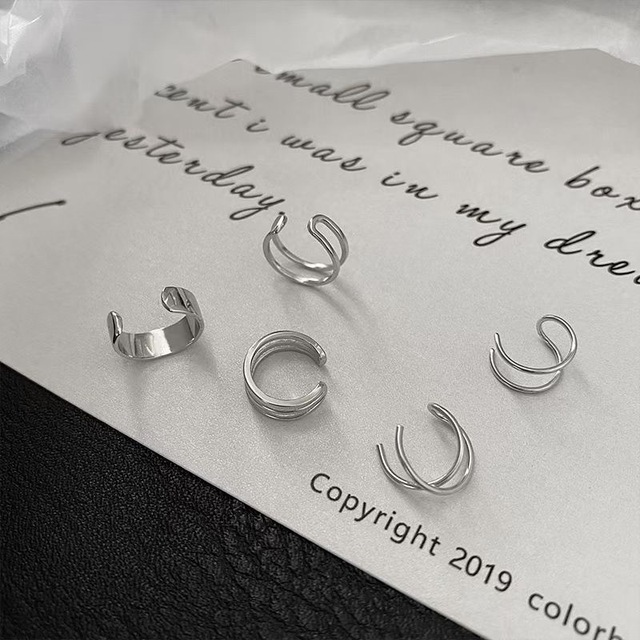 Fashion Gold Star Leaves Non-Piercing Ear Clip Earrings For Women Simple Fake Cartilage Ear Cuff Jewelry Clip Accessories