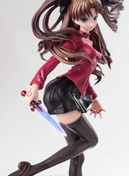 Аниме Fate/ночь tohsaka Rin Red Ver. Фигурка ПВХ Коллекционная модель с коробкой 25 см