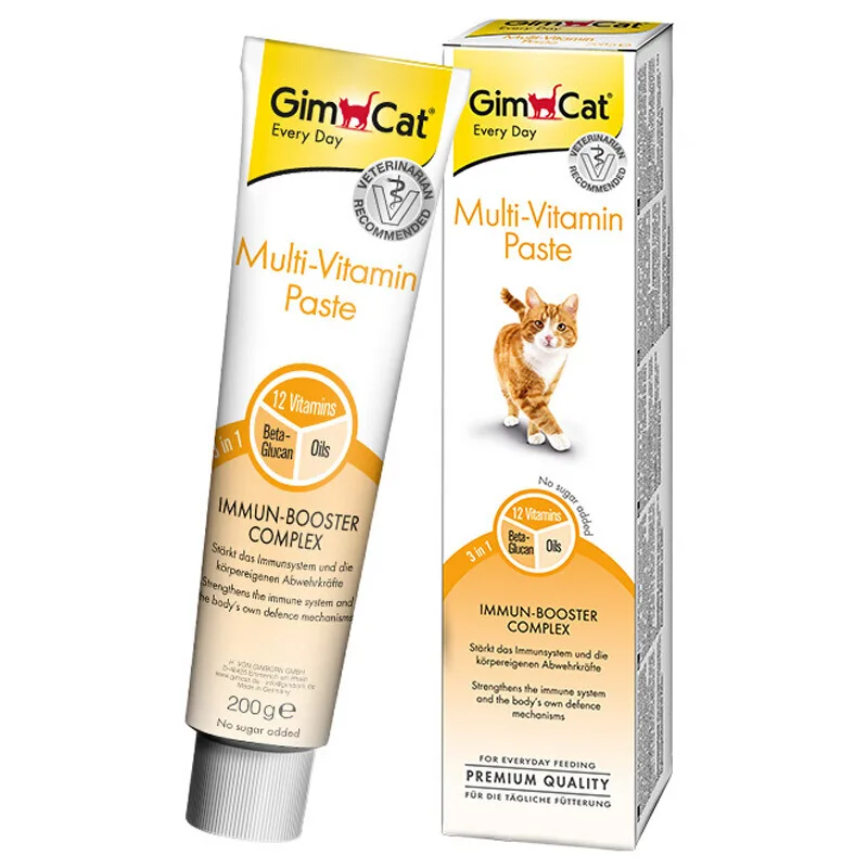 GimCat мульти-Витаминная паста пищевая добавка для кошек 200 г | Дом и сад