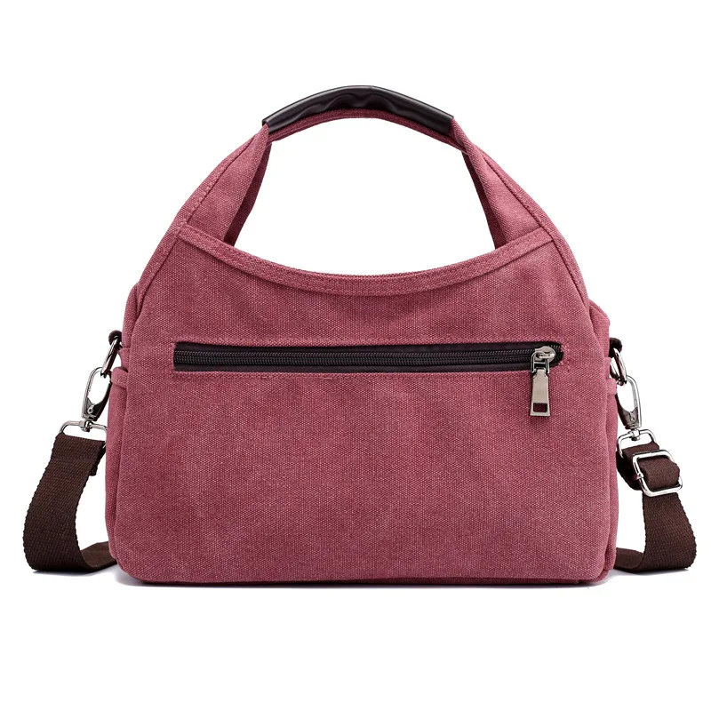 

Canvas bag female bag hand strap shoulder slung simple art small fresh leisure 2019 new JULIN