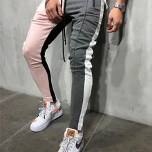 Running Pants Men Joggers Sport Striped Pencil Pants Hiking Sweatpants Gym Fitness Training Jogging Pants Men Workout Trousers