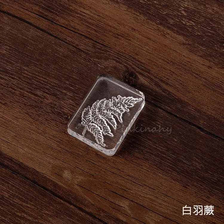 Ретро Лес серии украшения из акрила Резиновые Марки для stationery канцелярские DIY ремесла растения Цветок гинкго хлопок стандарт - Цвет: 3