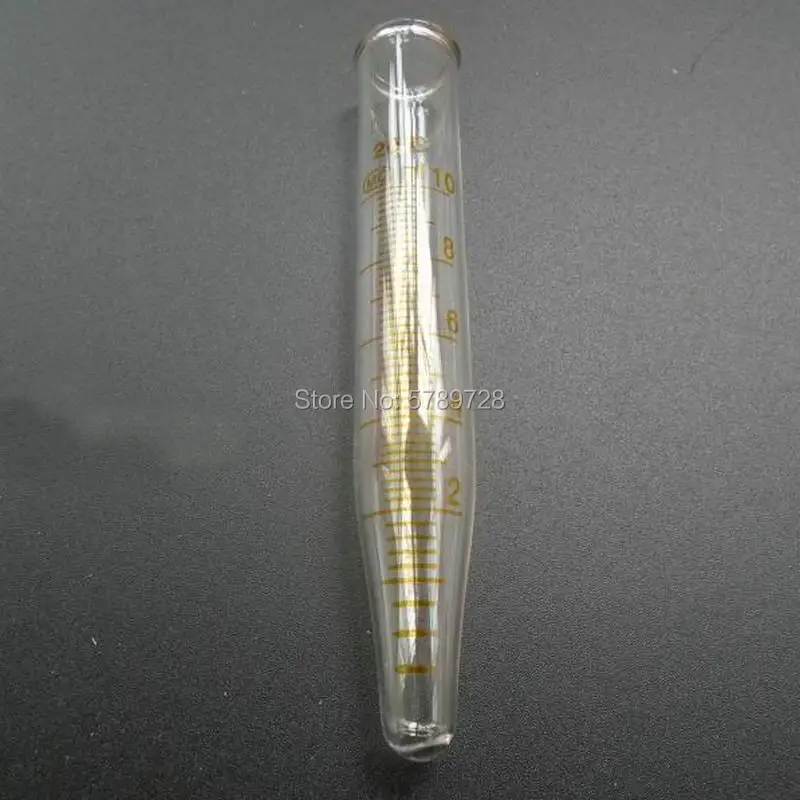 10ml Glass sharp bottom centrifugal tube without cover Laboratory test tubes with graduated lines 5pcs/lot