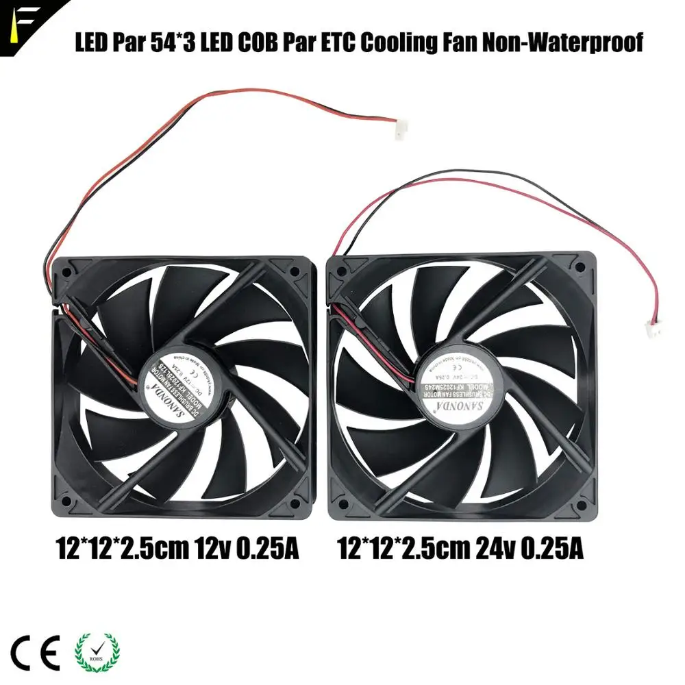54*3w LED Par Light COB Can Silent Cooling Fan DC12v/24v High Temperature Resistance 36*3w Stage | Освещение