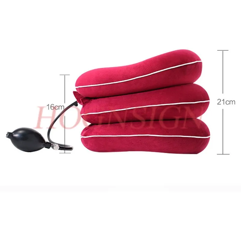 Cervical traction device home neck and neck inflatable travel office portable stretcher full velvet support