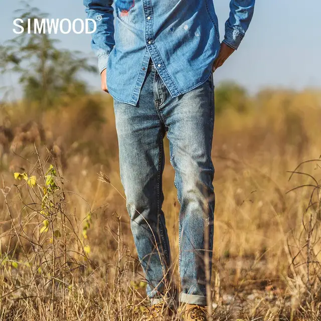 ripped tapered jeans mens