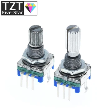

1PCS Plum handle 15mm 20mm rotary encoder coding switch / EC11 / digital potentiometer with switch 5 Pin
