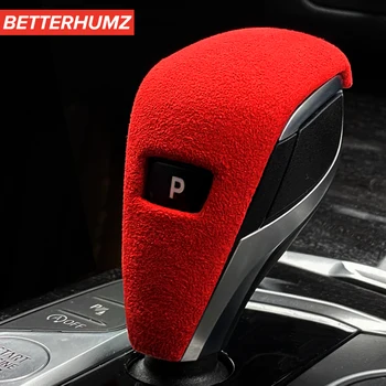 

Car Styling Gear Shift Panel Cover Trims Car Stickers and decals Alcantara Suede For BMW 3 series G20 325li 325i Z4 G29 2020~