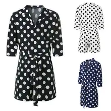 Модный комбинезон в горошек, мужской комбинезон, 3/4 рукав, с отворотом, уличная одежда, комбинезоны, брюки, мужские повседневные Комбинезоны большого размера, INCERUN