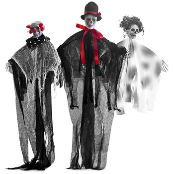

Halloween Hanging Ghost Flying Ghost for Halloween Decoration Haunted House Props Scary Skeletons Wall Decor