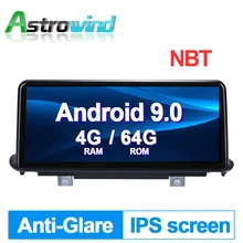 10.25 inch 4G RAM 64G ROM Android 9.0 System Car GPS Navigation Media Stereo Radio For BMW X5 F15 X6- with NBT System