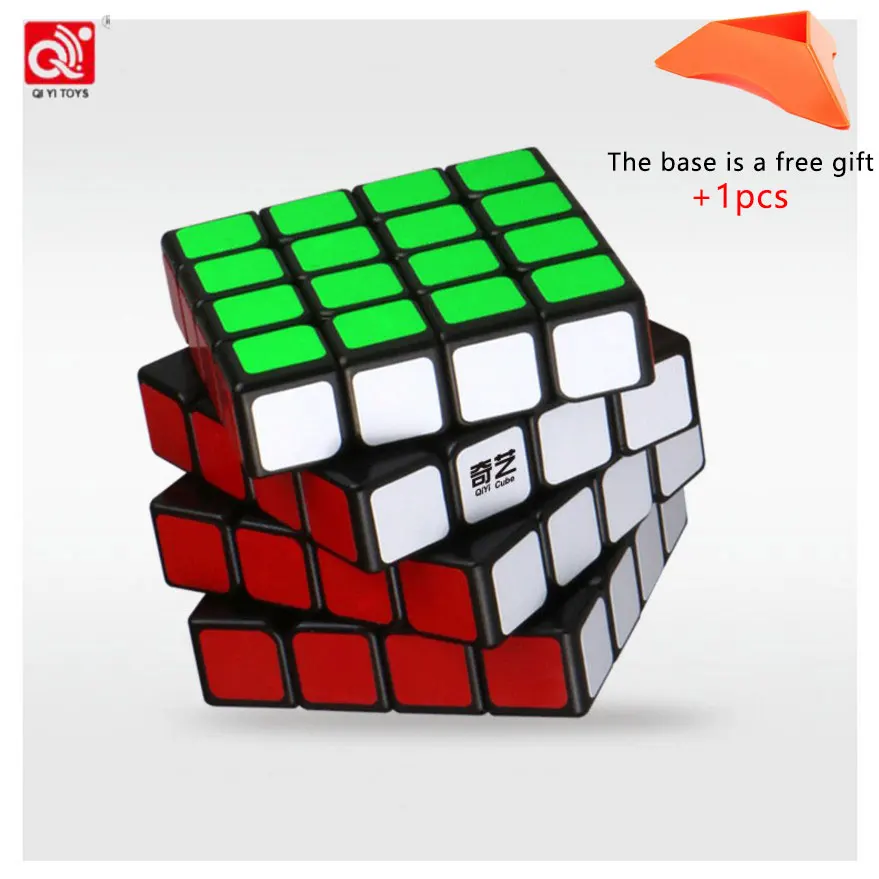 Qiyi 4x4x4 шаги 6,2*6,2*6,2 см соревноваться в скорости введение гладкий 4 волшебный Нео Куб оксифилла интерес игрушки для детей Распродажа