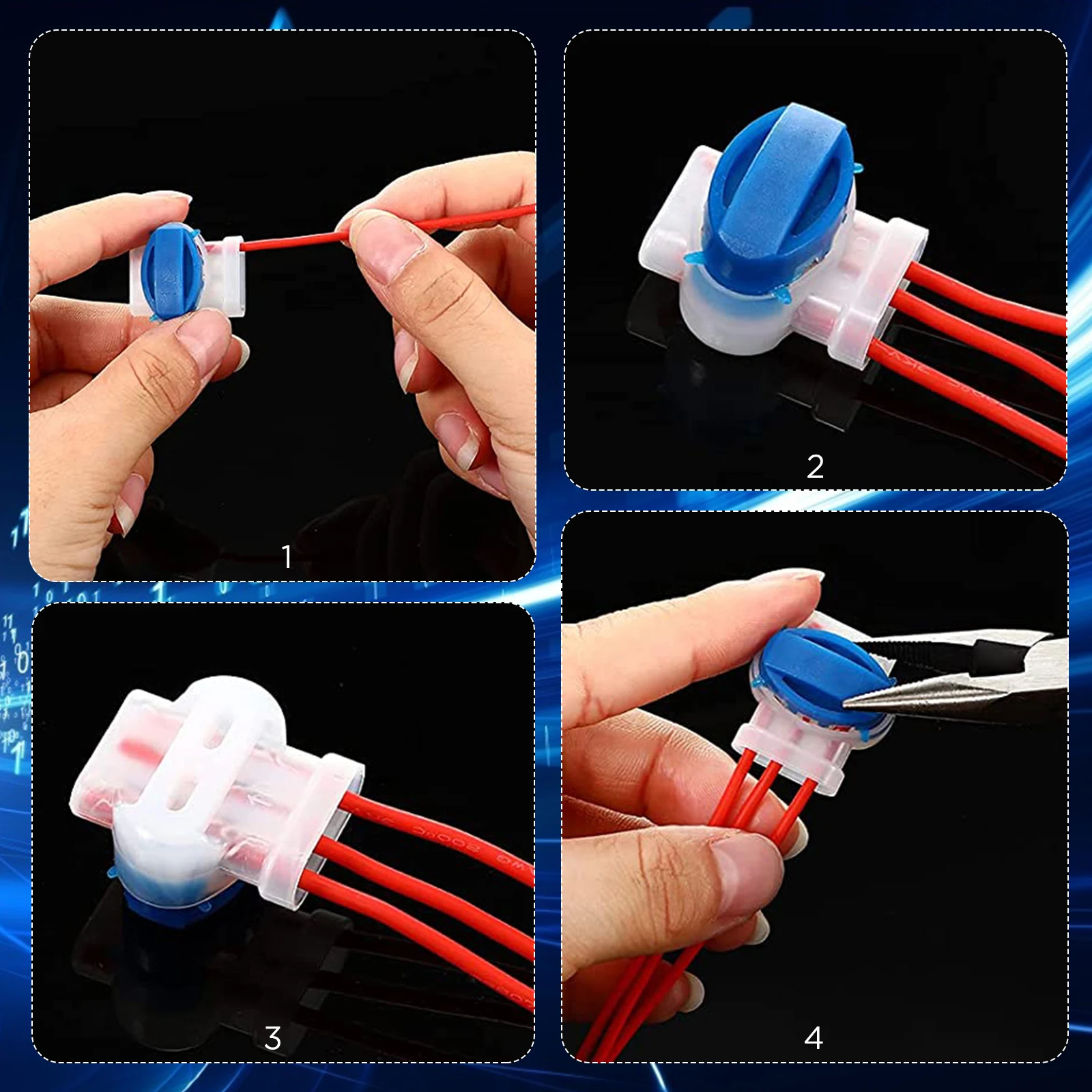 20X Cable Connector Electrical Wire Connectors For Robotic Lawn Mowers